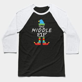 The Middle Elf Matching Family Group Christmas Party Baseball T-Shirt